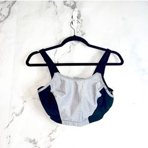 NEW Glamorise Sport Bra grey black N14 / KKKK